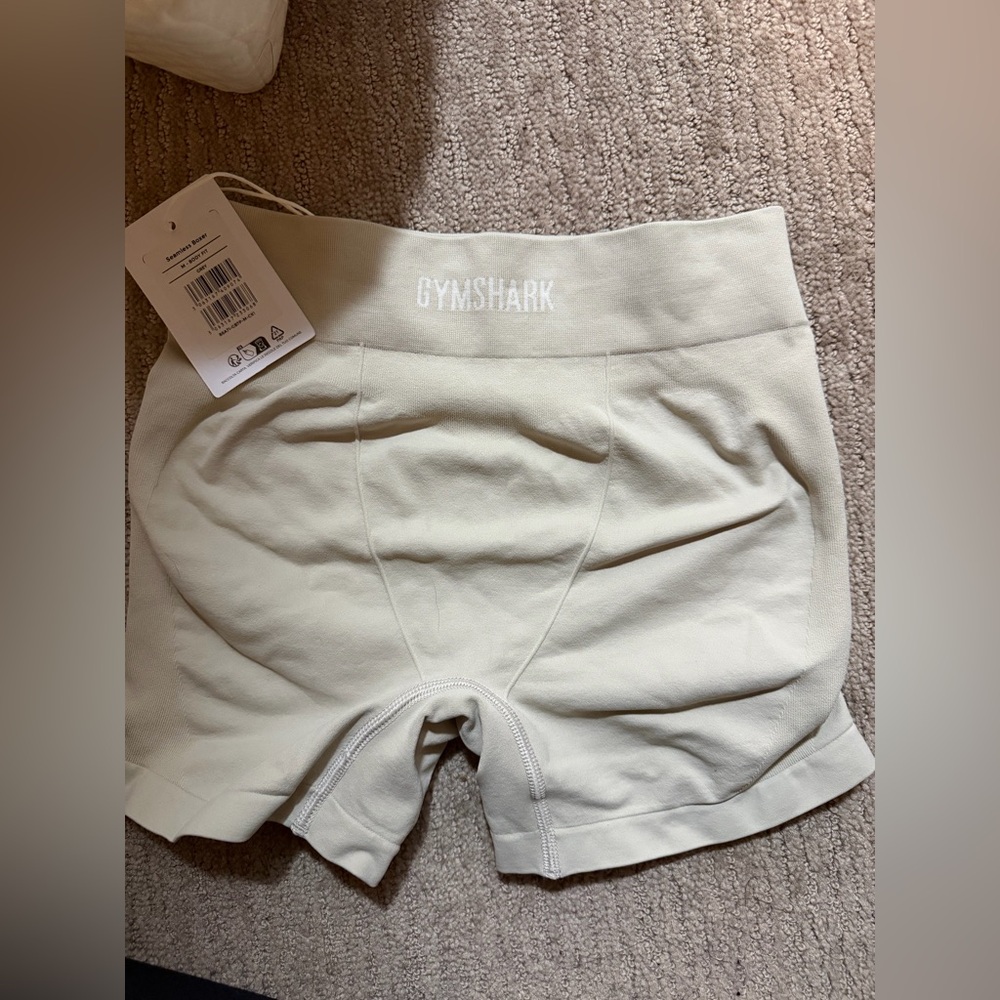 Gymshark Women's Off-White Bike Shorts